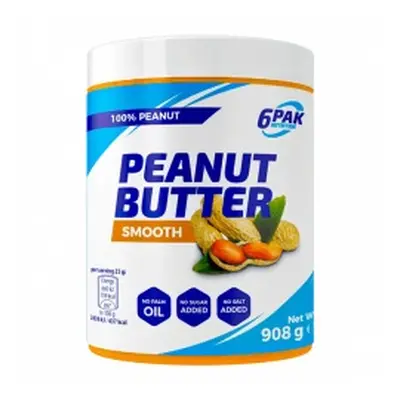 6PAK Nutrition Peanut Butter Smooth - 908g Masło Orzechowe