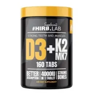 HIRO.LAB Vitamin D3 4000IU + K2 MK7 - 160 tabl.