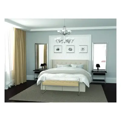 Łóżko Glamour kontynentalne 140x200 wezgłowie 115, grupa 2