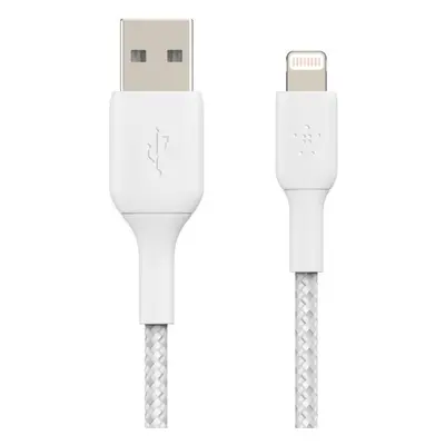 Belkin Kabel Braided USB- Lightning 15cm biały