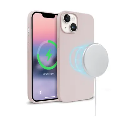 CRONG Etui Color Cover Magnetic iPhone 14 / iPhone 13 MagSafe Piaskowy róż