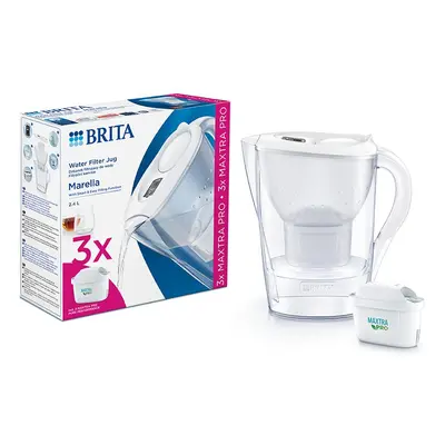 Brita Dzbanek filtrujący 2,4l Marella+3 wkłady PRO Pure Performance biały