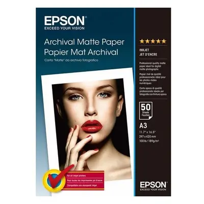 Epson Papier Archival Matowy 50 arkuszy 189 g/m2 A3