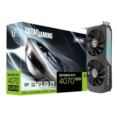 ZOTAC Karta graficzna GeForce RTX 4070 SUPER TWIN EDGE 12GB GDDRX6 192bit 3DP DLSS 3