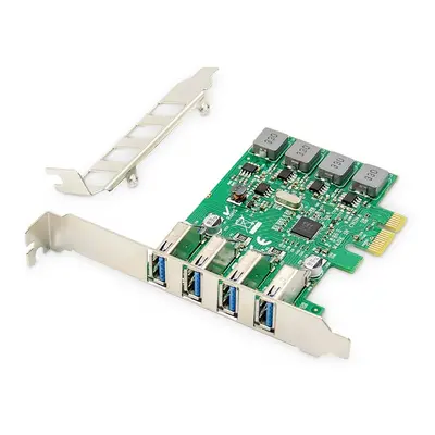 Digitus Karta rozszerzeń (Kontroler) USB 3.0 PCI Express 4xUSB 3.0 Low Profile Chipset: VL805