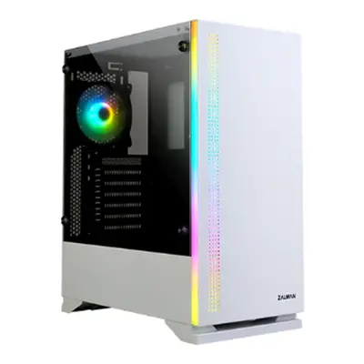 Zalman Obudowa S5 WHITE ATX Mid Tower PC Case RGB fan TG