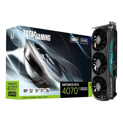 ZOTAC Karta graficzna GeForce RTX 4070 Ti SUPER TRINITY 16GB GDDR6X czarna DLSS 3