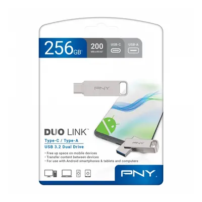 PNY Pendrive 256GB USB 3.2 Duo-Link P-FDI256DULINKTYC-GE