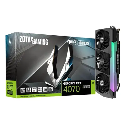 ZOTAC Karta graficzna GeForce RTX 4070 Ti SUPER AMP HOLO 16GB GDDR6X 256bit DLSS 3