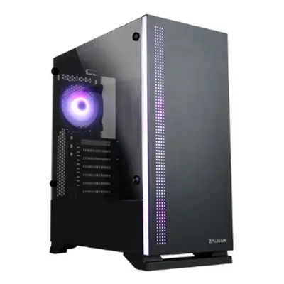 Zalman Obudowa S5 Black ATX Mid Tower PC Case RGB fan TG