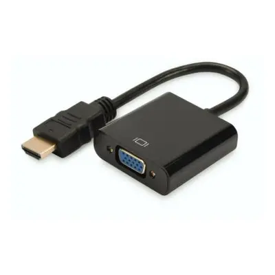 Digitus Konwerter/adapter audio-video HDMI do VGA, 1080p FHD, z audio 3.5mm MiniJack