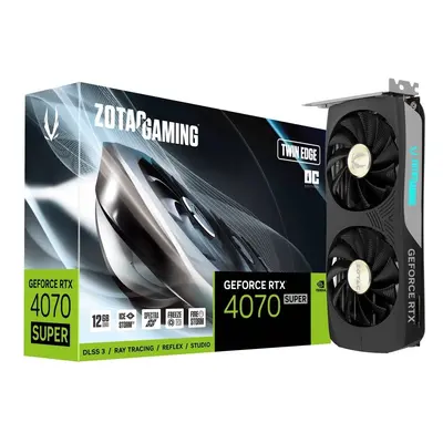 ZOTAC Karta graficzna GeForce RTX 4070 SUPER TWIN EDGE OC 12GB GDDRX6 192bit