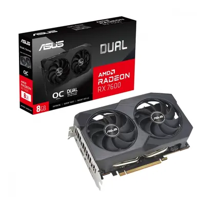 Asus Karta graficzna Radeon RX 7600 V2 Dual OC 8GB GDDR6 128bit 3DP/HDMI