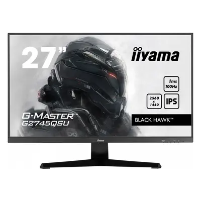 IIYAMA Monitor 27 cali G-Master G2745QSU-B1 IPS, QHD, 100Hz, 1ms, 2xUSB, 2x2W, FreeSync