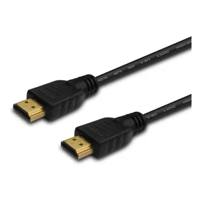 Savio Kabel HDMI (M) 10m, czarny, złote końcówki, v1.4 high speed, ethernet/3D, CL-34