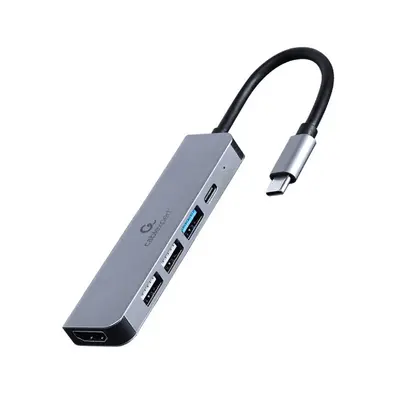 Gembird Adapter wieloportowy USB-C 5w1, PD, HDMI, USB 3.1, USB 2.0x2