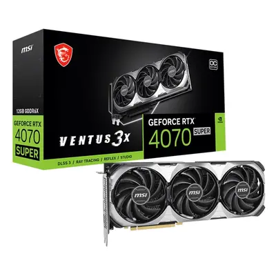 MSI Karta graficzna GeForce RTX 4070 SUPER 12G VENTUS 3X OC GDDRX6