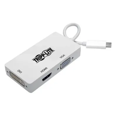 Eaton Wieloportowy adapter USB-C (M/3xF) 4K HDMI, DVI, VGA, HDCP U444-06N-HDV4K Biały