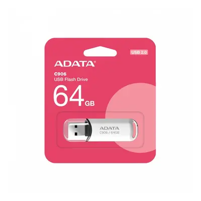 Adata Pendrive C906 64GB USB2.0 biały