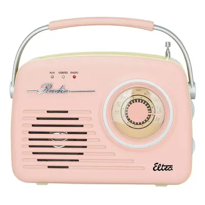 Eltra Radio LUIZA RETRO SP-11 MP3 USB SD Różowe