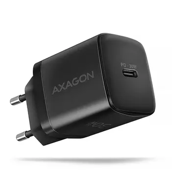 AXAGON ACU-PD30 Ładowarka sieciowa PD 30W, 1x port USB-C, PD3.0/QC3.0/AFC/FCP/Apple Czarna