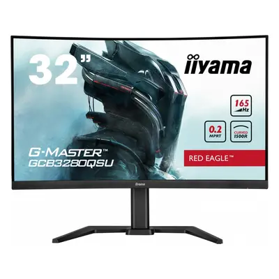 IIYAMA Monitor G-Master 31.5 cala GCB3280QSU-B1 VA,QHD,165Hz,1500R,0.2ms,2xHDMI,2xDP