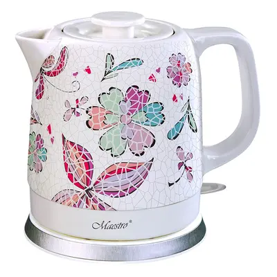 Feel-Maestro Ceramiczny czajnik elektryczny 1,5l 1500W MR-068-FLOWERS