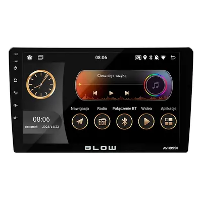 BLOW Radio samochodowe AVH-9991 1DIN 9 cali Android/WiFi/GPS/CARPLAY