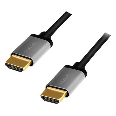 LogiLink Kabel HDMI 4K/60Hz aluminium 5m Czarny