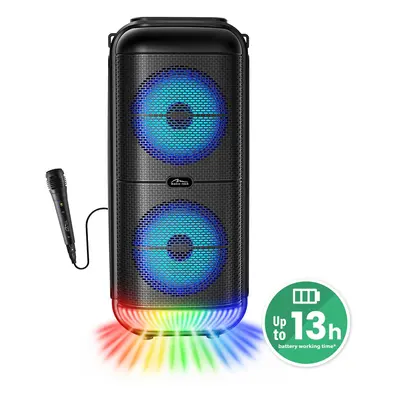 Media-Tech Głośnik BT POWER AUDIO MT3183 Karaoke/Bluetooth 5.3/FM/MP3/MicroSD/USB/AUX/Jack 6.3/U