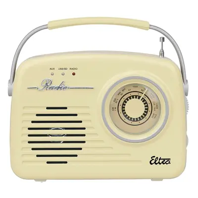 Eltra Radio LUIZA RETRO SP-11 MP3 USB SD Waniliowe