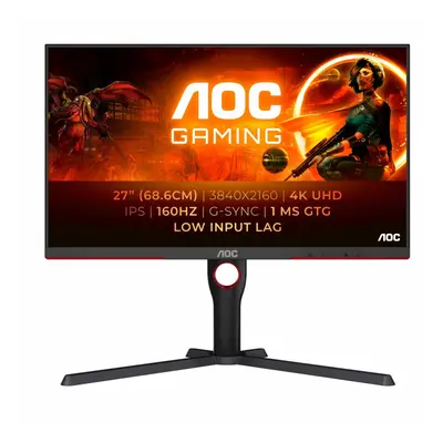 AOC Monitor U27G3X 27 cali IPS 4K 160Hz HDMIx2 DPx2 Pivot