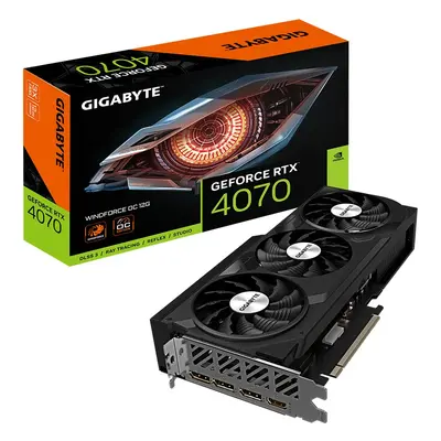 Gigabyte Karta graficzna GeForce RTX 4070 WINDFORCE 12GB GDDR6X 192bit 3DP/HDMI DLSS 3