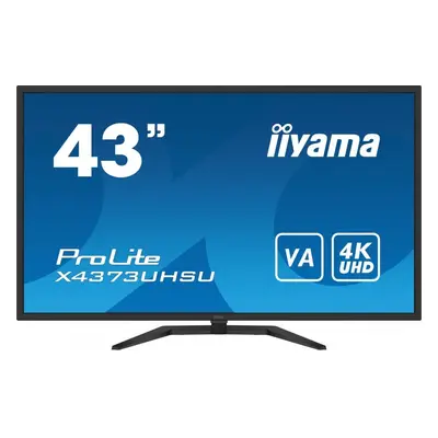 IIYAMA Monitor wielkoformatowy 43 cale X4373UHSU-B1 4K, VA, 2xHDMI, DP, mDP, 3ms, 2x7W, USBx4