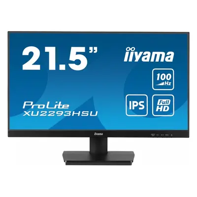 IIYAMA Monitor ProLite XU2293HSU-B6 21.5 cala IPS,100Hz,FHD,1ms,HDMI,DP,2xUSB,2x2W, FreeSync