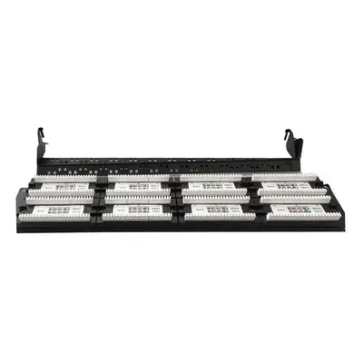 Gembird Patch Panel 48 Portów 19'' Kat.6 z funkcją organizacji kabli czarny