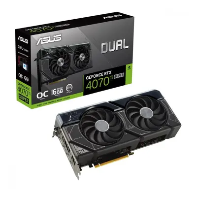 Asus Karta graficzna GeForce RTX 4070 TI SUPER 16G DUAL OC GDDRX6 256bit