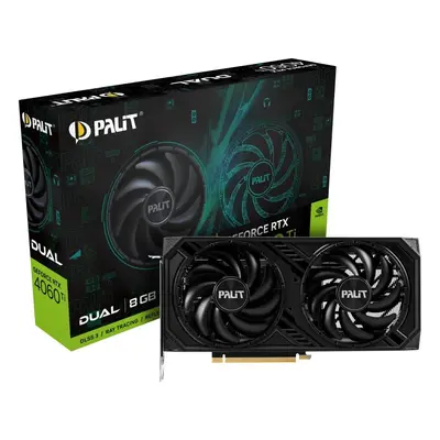 Palit Karta graficzna GeForce RTX 4060 Ti Dual 8GB GDDR6 128bit 3DP/HDMI DLSS 3