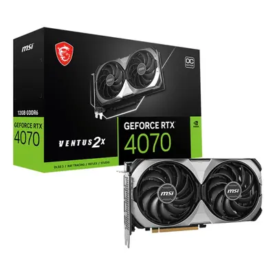 MSI Karta graficzna GeForce RTX 4070 VENTUS 2X E1 12G OC GDDR6 192bit 3DP