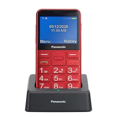 Panasonic Telefon dla seniora KX-TU155 czerwony