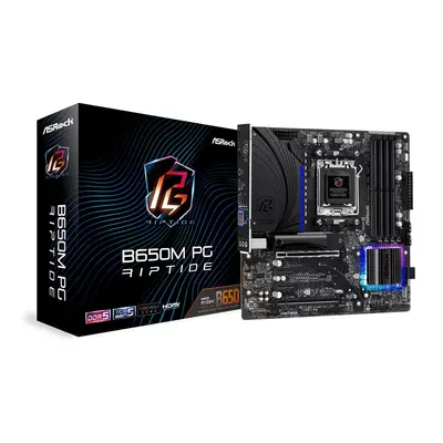 ASRock Płyta główna B650M PG RIPTIDE AM5 4DDR5 HDMI/DP mATX