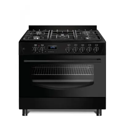 Ravanson Kuchnia gazowo-elektryczna 90 cm KWGE-K90 Cheff Modern Black