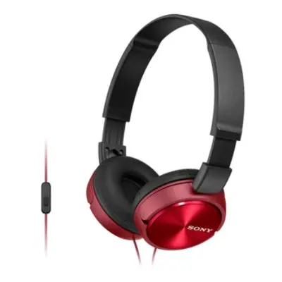 Sony Słuchawki handsfree, mikrofon MDR-ZX310AP Red