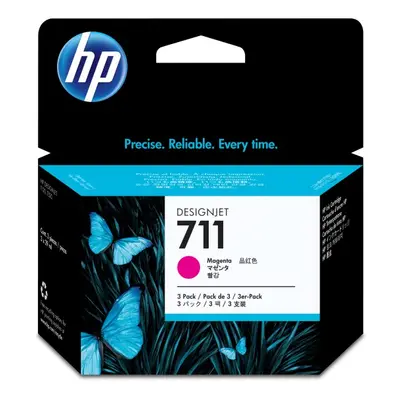 HP Tusz 711 29ml Magenta 3-Pack CZ135A