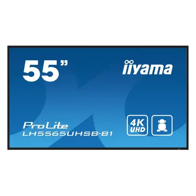 IIYAMA Monitor 55 cali LH5565UHSB-B1, 24/7, IPS, ANDROID 11, 4K, 800cd, iiSignage2, SDM, 2x HDMI