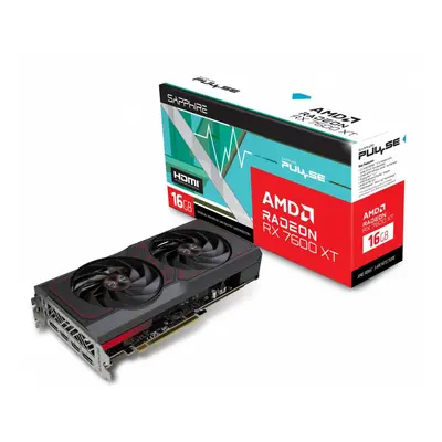 Sapphire Technology Karta graficzna Radeon RX 7600 XT PULSE 16GB GDDR6 128bit 2DP/2HDMI