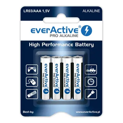 everActive Baterie paluszki LR03/AAA blister 4 szt.