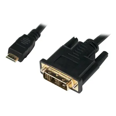 LogiLink Kabel mini HDMI - DVI-D M/M 1m, czarny