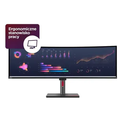 Lenovo Monitor 49.0 cali ThinkVision P49w-30 WLED 63DBRAT1EU