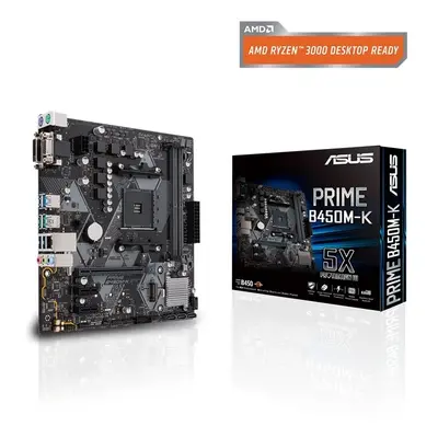 Asus Płyta główna PRIME B450M-K II AM4 2D DR4 DVI/DSUB/USB3.1/M.2 mATX